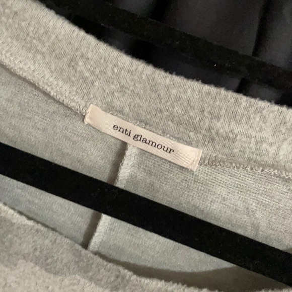 Grey camo Crew neck sweater with winged sleeves - Picture 3 of 4